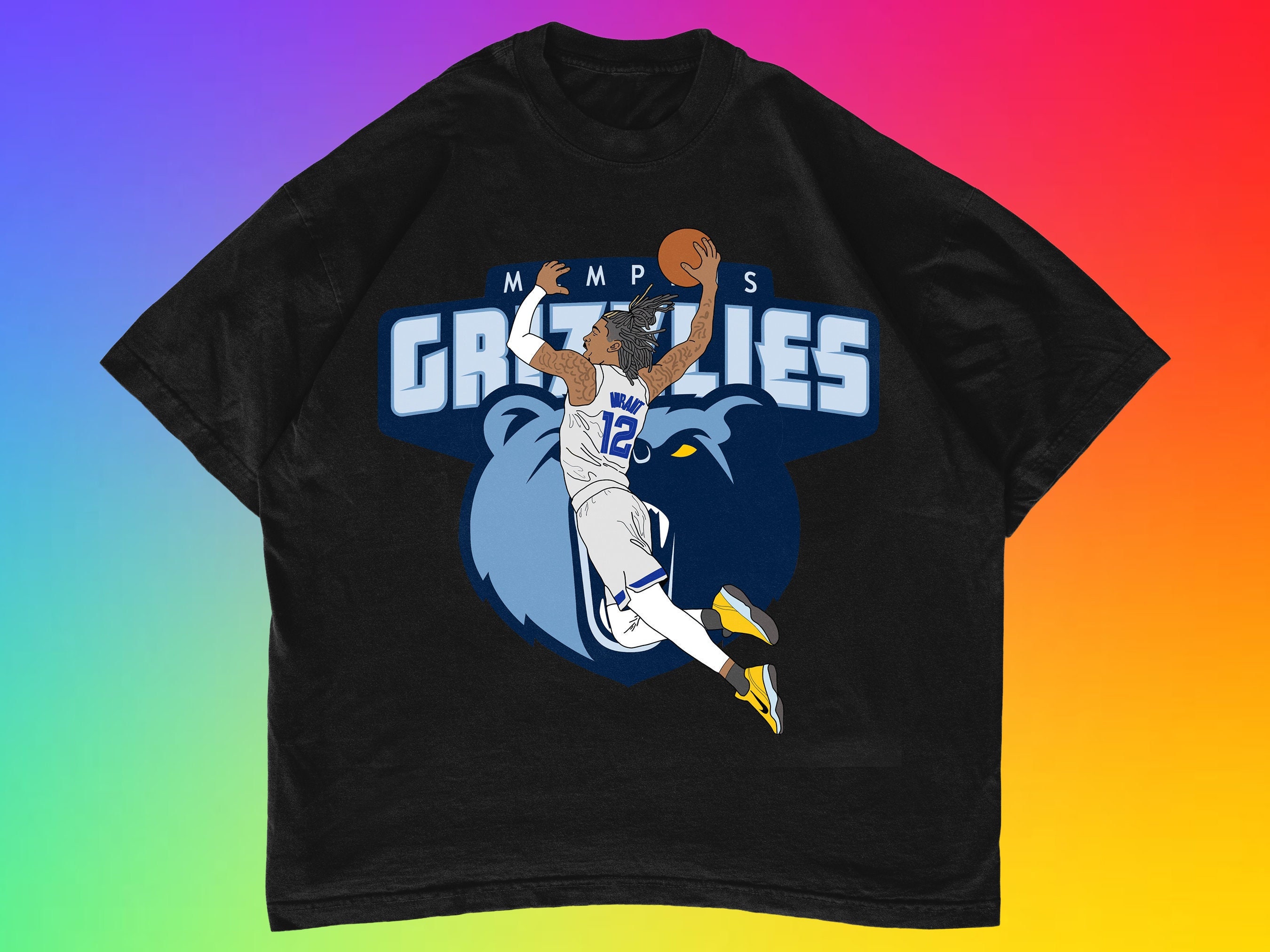 Graphic Design Ja Morant 12 Memphis Grizzlies Basketball Unisex T-Shirt