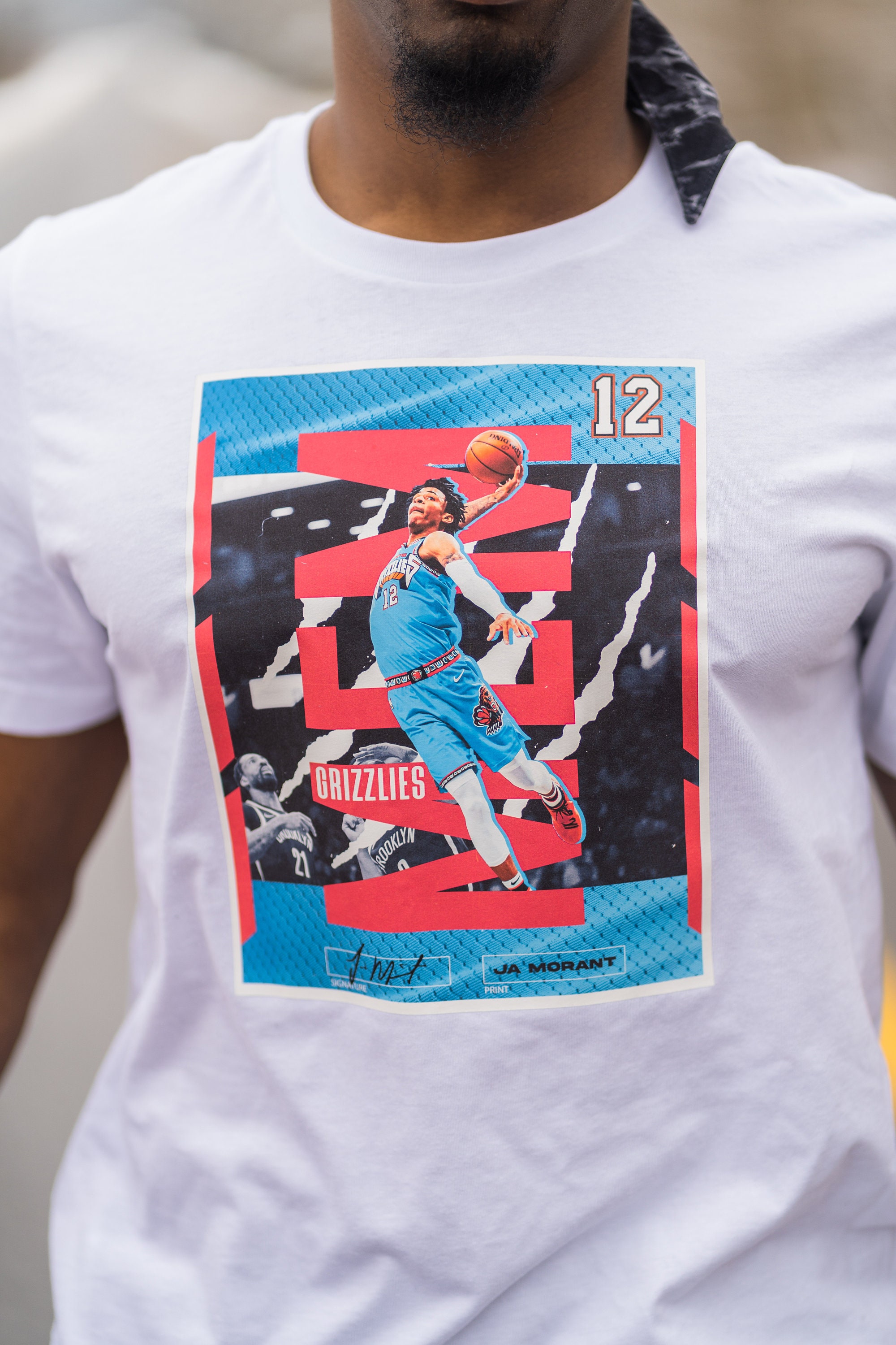 Graphic Design Ja Morant 12 Memphis Grizzlies Basketball Unisex T-Shirt -  Beeteeshop
