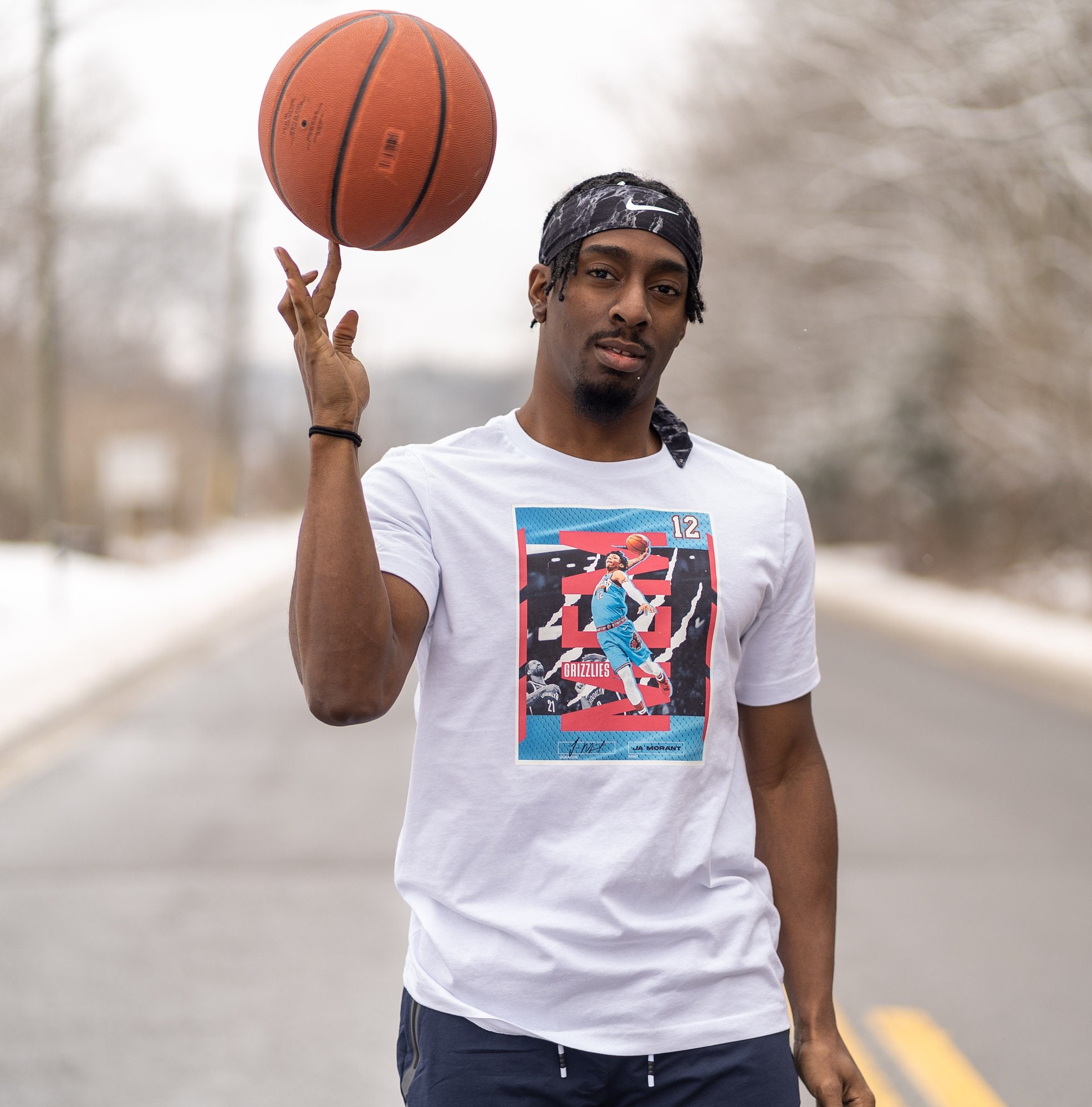 Graphic Design Ja Morant Signature Memphis Grizzlies Basketball Unisex T- Shirt – Teepital – Everyday New Aesthetic Designs