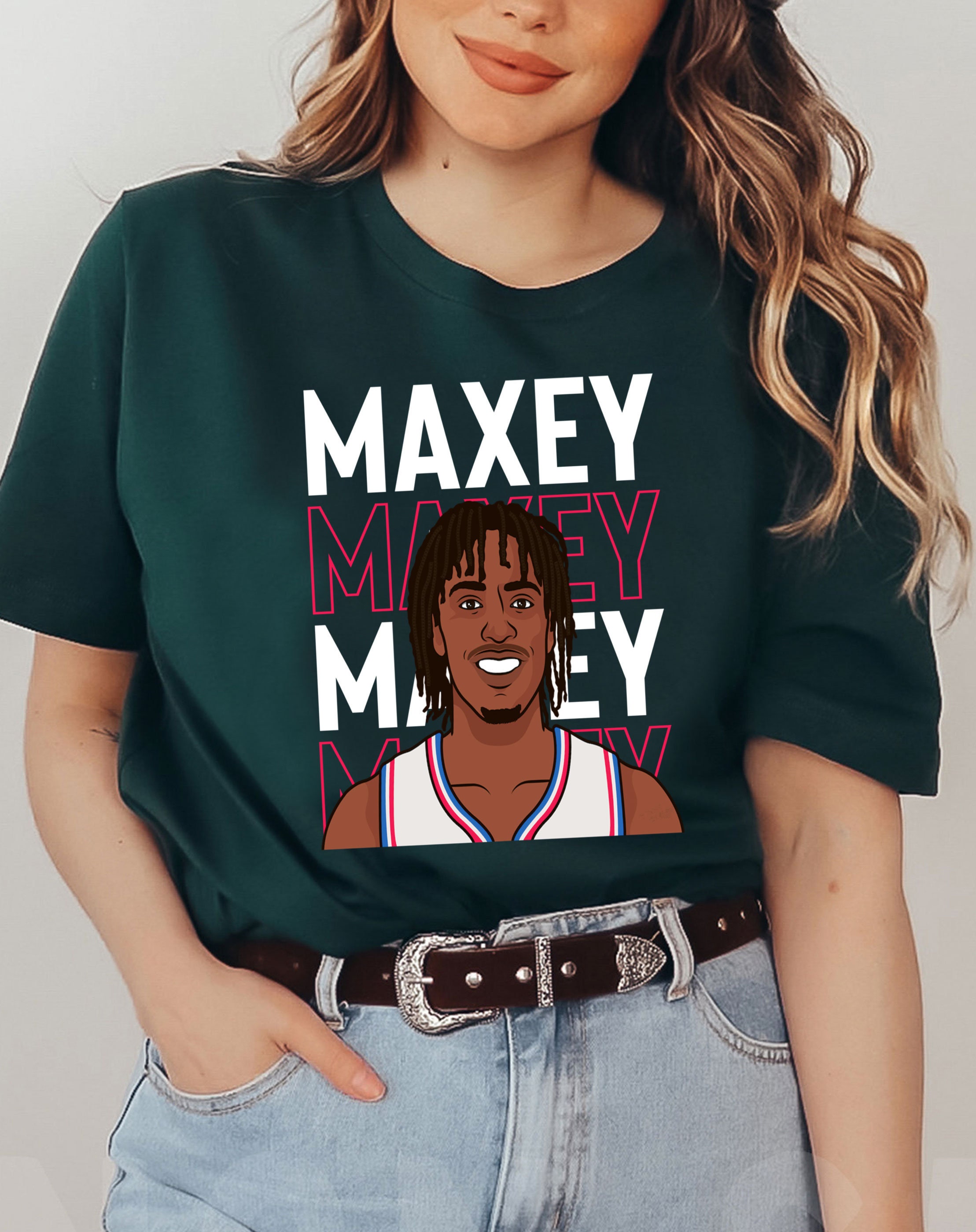 Graphic Tyrese Maxey Funny Basketball Lover Unisex T-Shirt