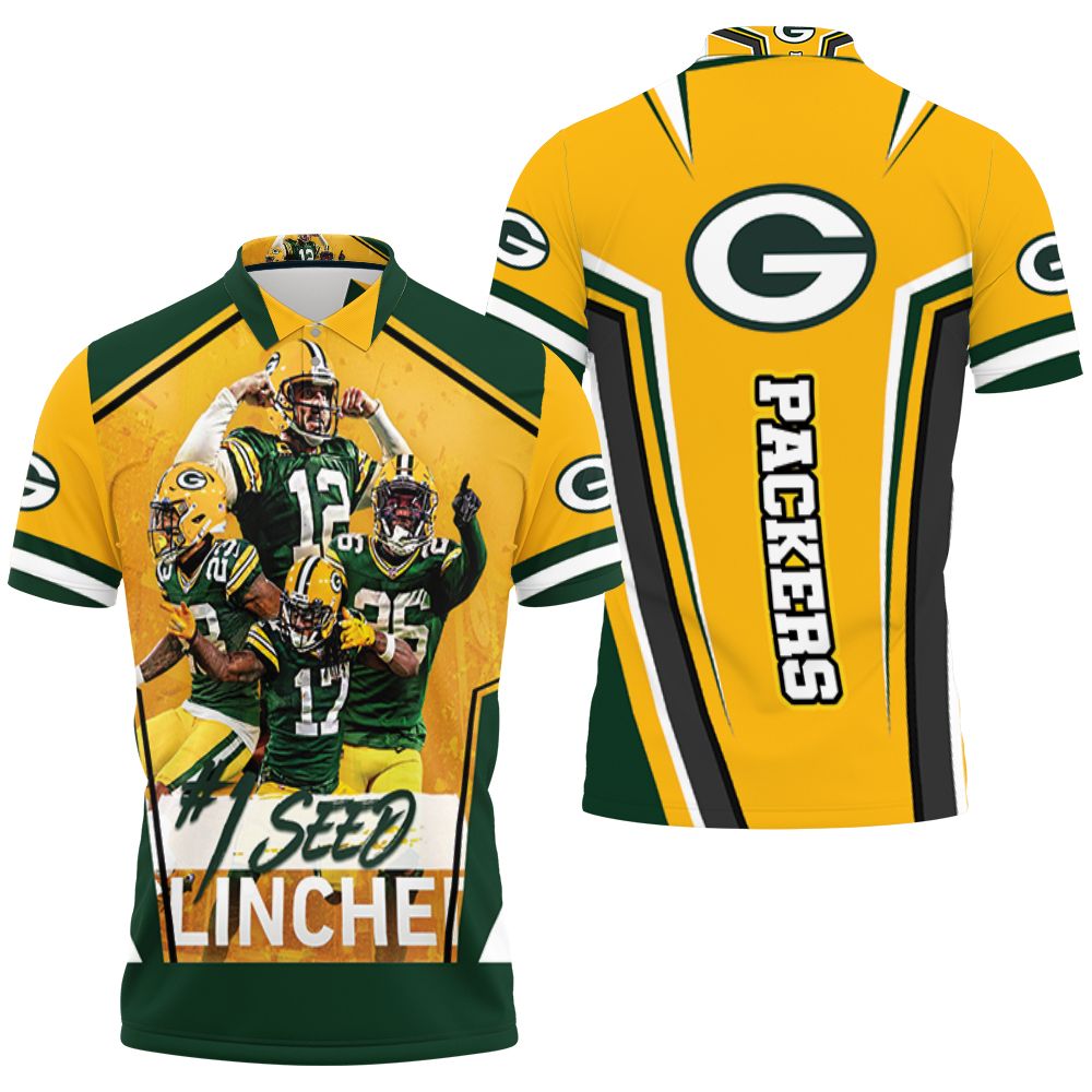 Green Bay Packers 1 Seed Nfc North Division Champions Super Bowl 2021 Polo Shirt All Over Print Shirt 3d T-shirt