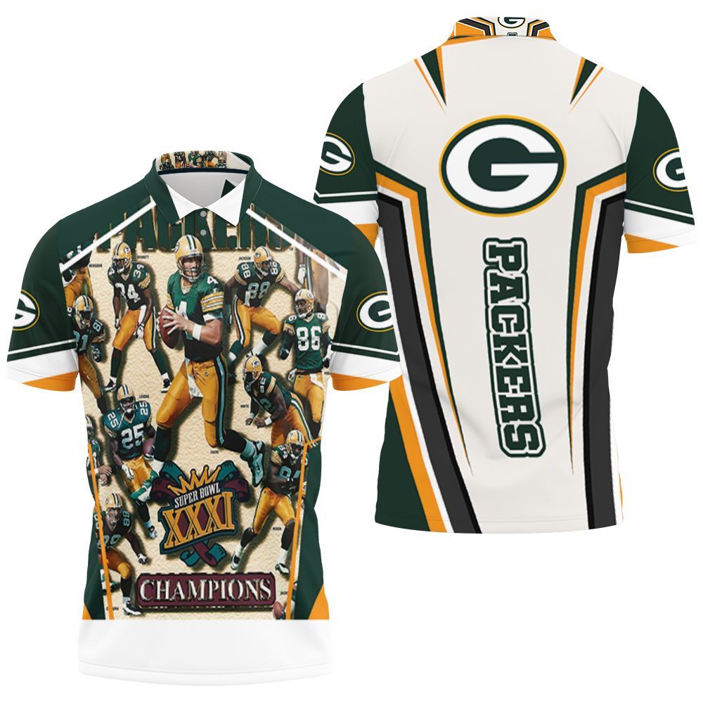 Green Bay Packers 2021 Super Bowl Xxxi Champions Nfc North Division Champions Polo Shirt All Over Print Shirt 3d T-shirt