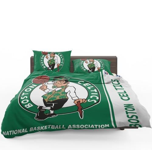 Green Style Boston Celtics NBA Basketball Bedding Set