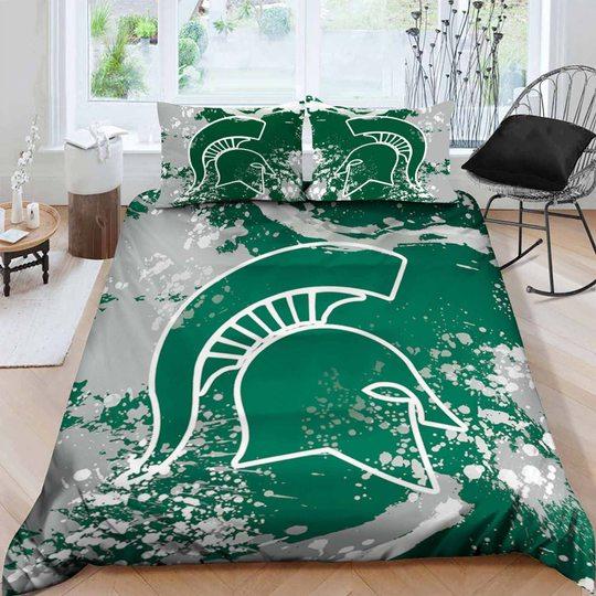 Green Style Michigan State Spartans Bedding Set