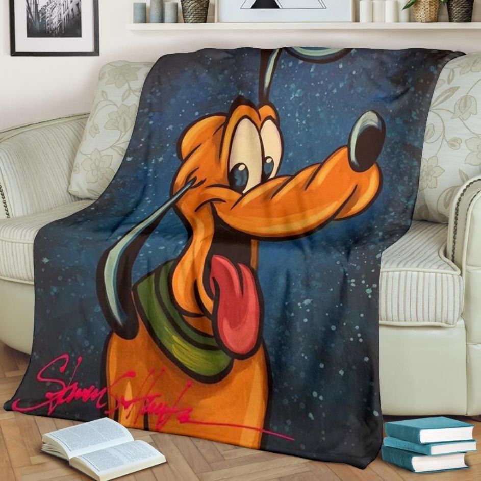 Happy Pluto Disney Keep On Believing Fleece Blanket Gift For Fan, Premium Comfy Sofa Throw Blanket Gift