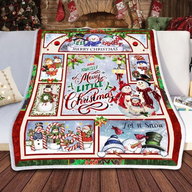 Have Yourself A Merry Little Christmas Premium Comfy Sofa Throw Blanket