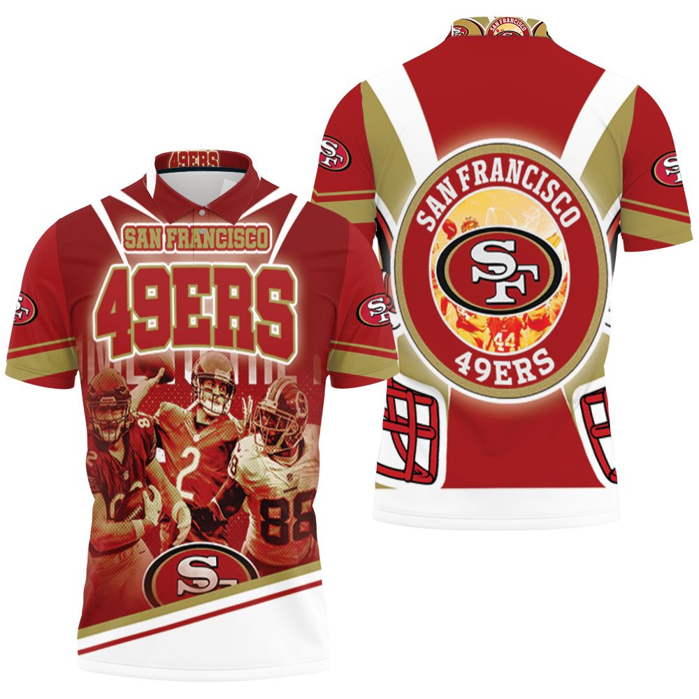 Helmet San Francisco 49ers Nfc West Division 2021 Super Bowl Polo Shirt All Over Print Shirt 3d T-shirt