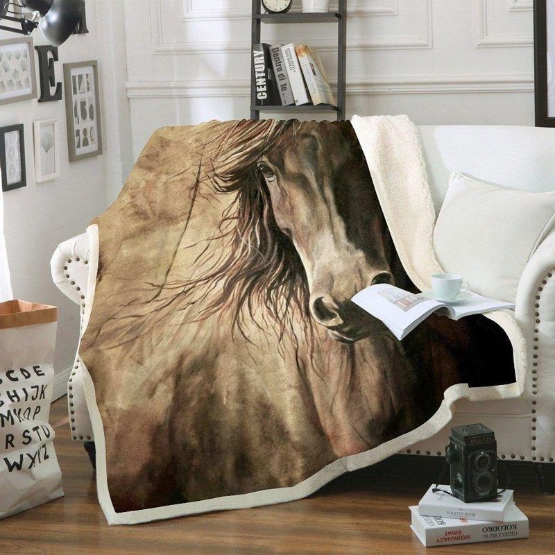 Horse 1 Premium Comfy Sofa Throw Blanket