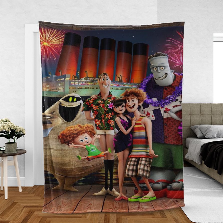 Hotel Transylvania 3 Summer Vacation Comfy Sofa Throw Blanket Gift