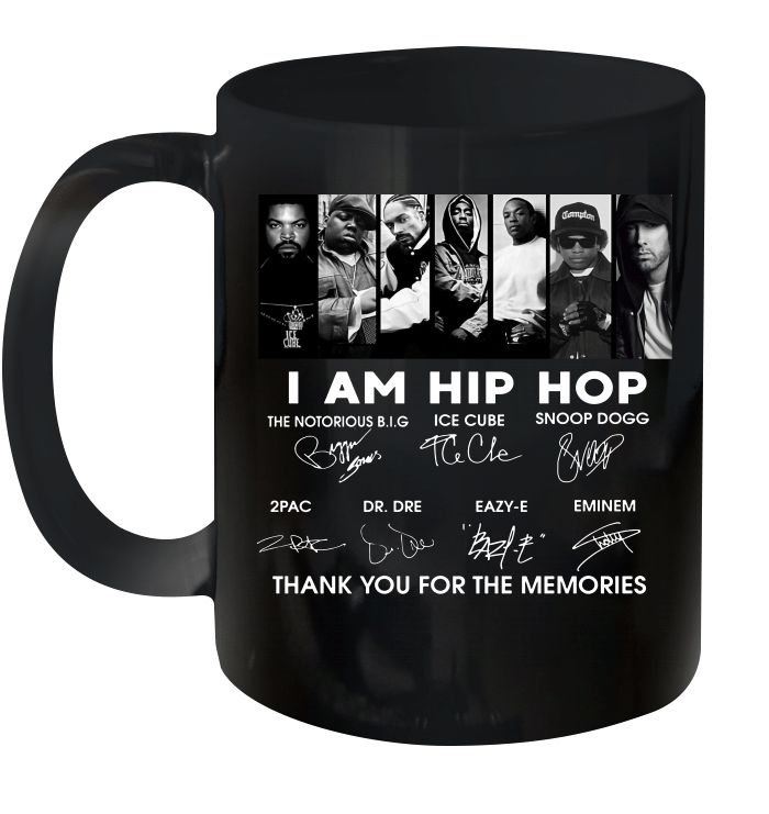 I Am Hip Hop Members Signatures Thank You For The Memories Premium Sublime Ceramic Coffee Mug Black