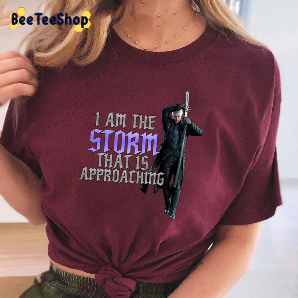 I Am The Storm That Is Approaching Vergil Devil May Cry 5 Special Unisex  T-Shirt - Beeteeshop