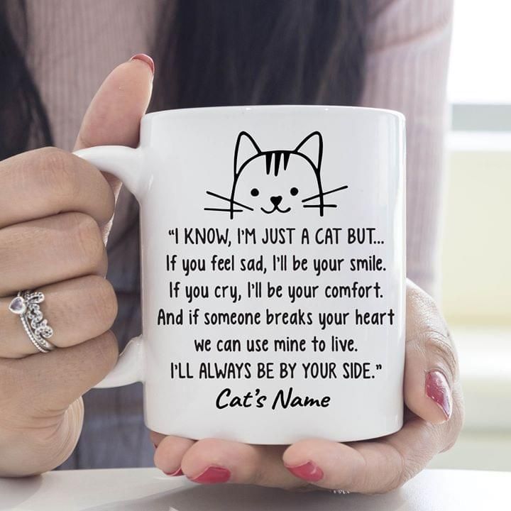 I Know I’m Just A Cat But If You Feel Sad I’ll Be Your Smile If You Cry I’ll Be Your Comfort Premium Sublime Ceramic Coffee Mug White