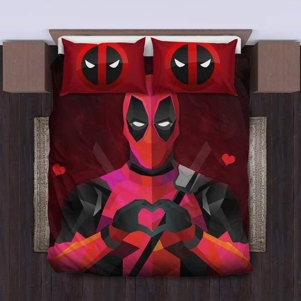 I Love You Deadpool Bedding Set