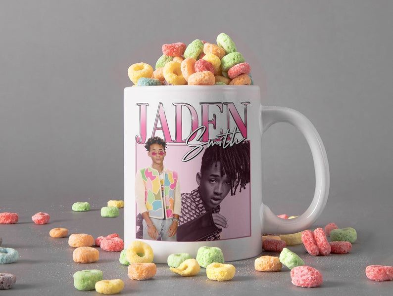 Jaden Smith Mug Jaden Christopher Syre Smith Mug American Actor, Rap Singer And Dancer Premium Sublime Ceramic Coffee Mug White