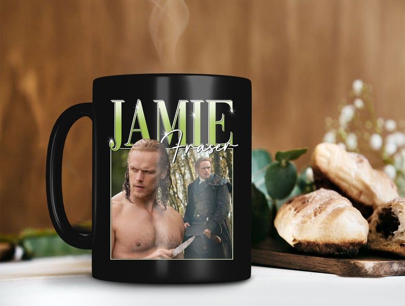 Jamie Fraser Scottish Soldier And Landowner Mug Outlander Tv Show Mug Premium Sublime Ceramic Coffee Mug Black