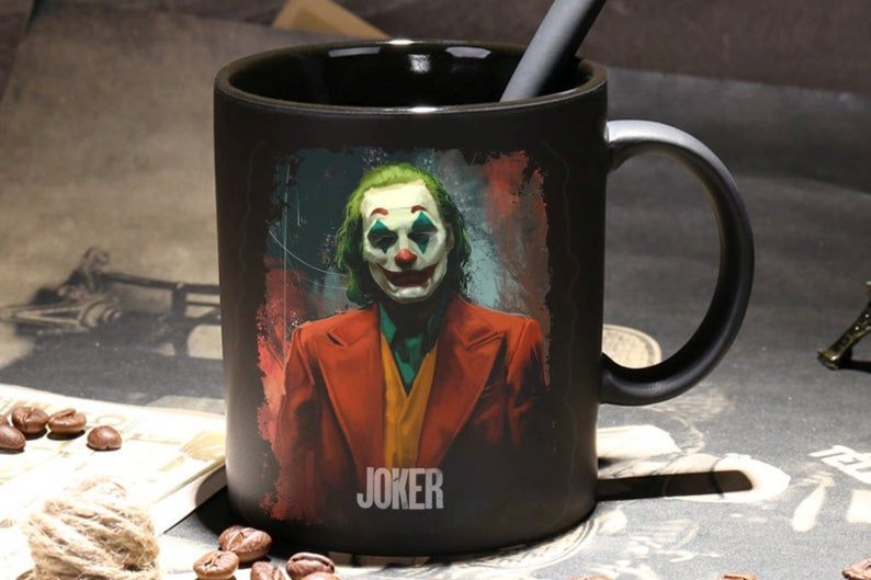 Joker For Men And Women Premium Sublime Ceramic Coffee Mug Black