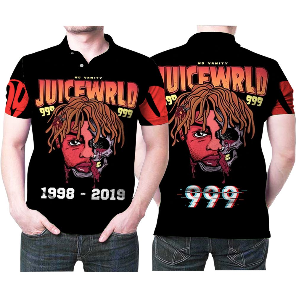 Juice World 1998-2019 999 American Rapper Gift For Juice World Fans Musician Singer Music Band 1 Polo Shirt All Over Print Shirt 3d T-shirt