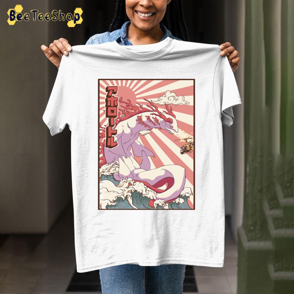 Kaiju Axolotl Japanese Monster Unisex T-Shirt - Beeteeshop