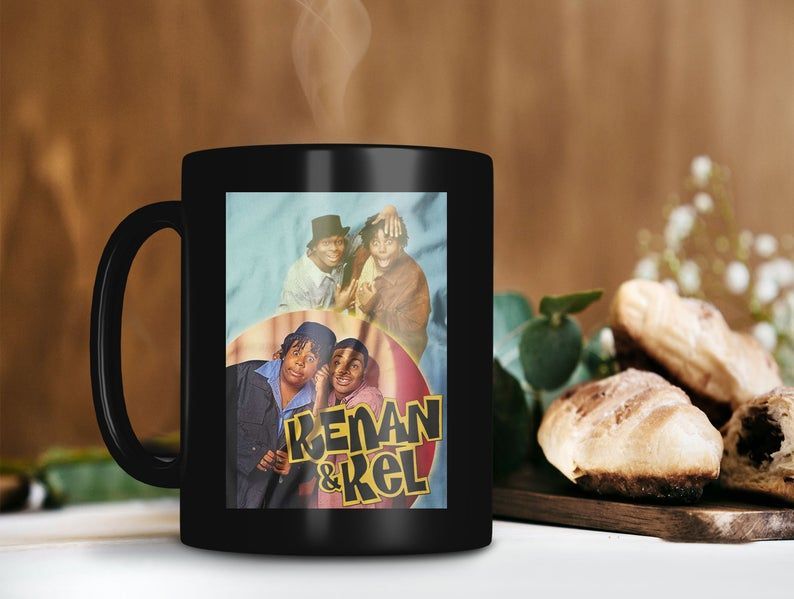 Kenan, Kel Sitcom Movie Mug Kel Mitchell Mug Kenan Thompson Mug Retro Premium Sublime Ceramic Coffee Mug Black