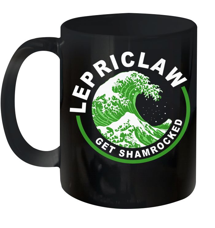 Lepriclaw Get Shamrocked St Patrick’s Day Premium Sublime Ceramic Coffee Mug Black