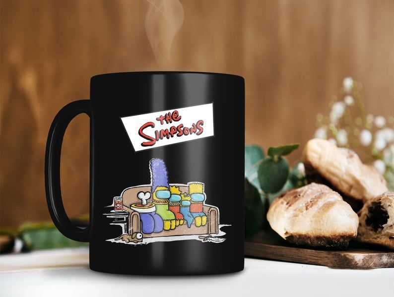 Maggie Is Sus Mug Among Us Mug The Simpson Lover Mug Maggie Simpson Mug Margaret Evelyn Simpson Premium Sublime Ceramic Coffee Mug Black