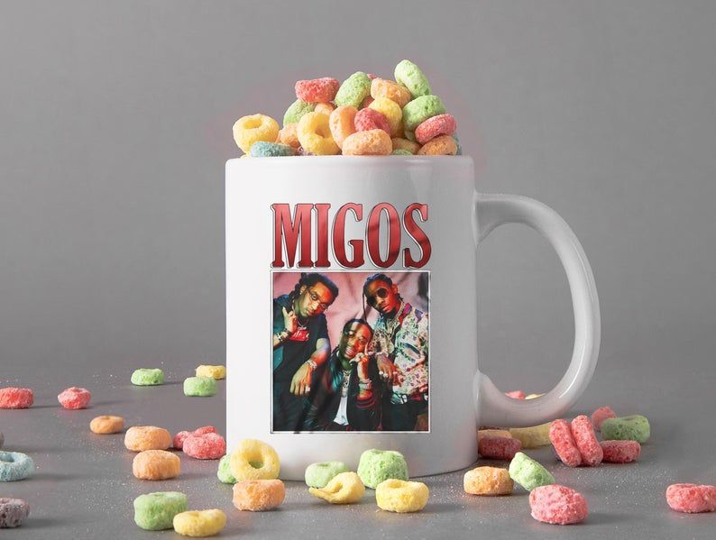 Migos Hip Hop Band Mug Quavo Mug Offset Mug Takeoff Mug Hip Hop Legend Mug Premium Sublime Ceramic Coffee Mug White