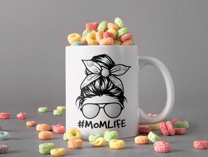 Mom Life Sport Life Mother Coffee Mug Mothers Day Gift Golf Premium Sublime Ceramic Coffee Mug White