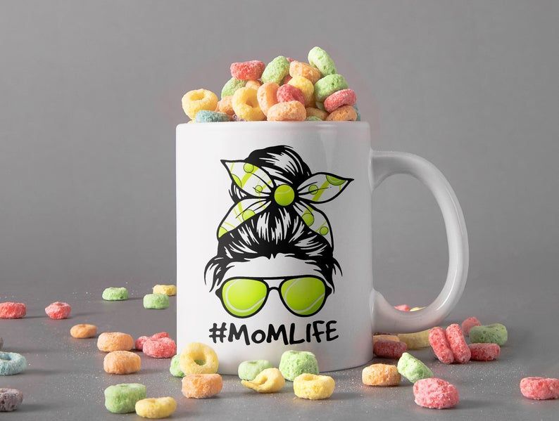 Mom Life Sport Life Mother Coffee Mug Mothers Day Gift Tennis Premium Sublime Ceramic Coffee Mug White