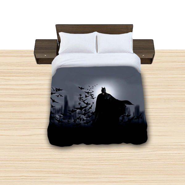 Moon And Batman Marvel Character Reversible Bedding Set