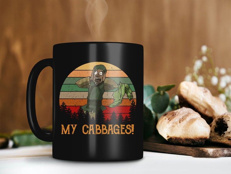 My Cabbages Earth Kingdom Mug Avatar The Last Airbender Mug Retro Vintage Mug Premium Sublime Ceramic Coffee Mug Black