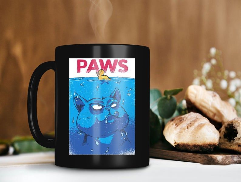 Novelty Joke Cat Paws Mug Funny Mug Cat Paws Coffee Mug Cat Lover Mug Cat And Duck Mug Hungry Cat Premium Sublime Ceramic Coffee Mug Black