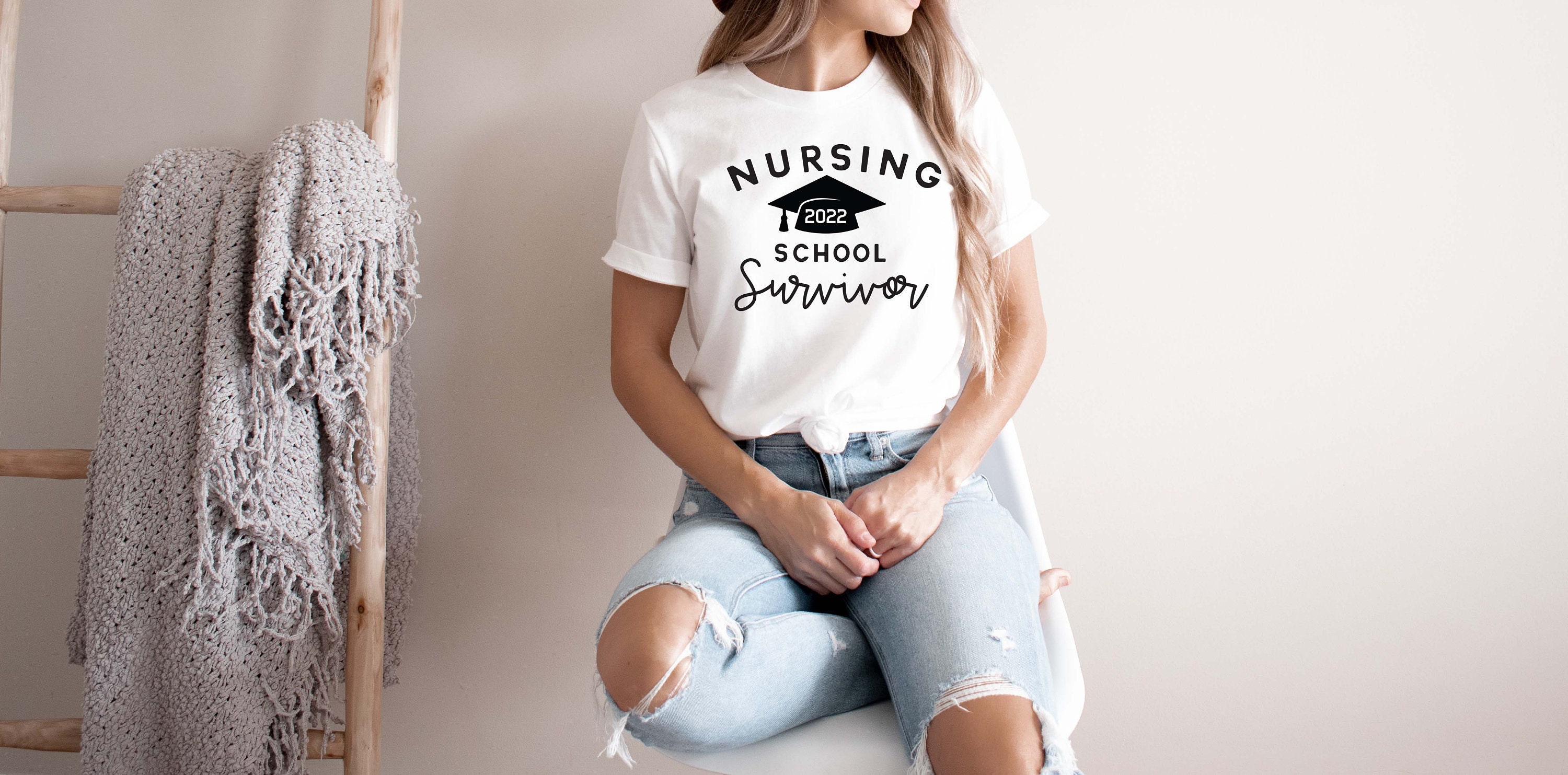 Nursing 2022 School Survivor Graduation Day Unisex T-Shirt