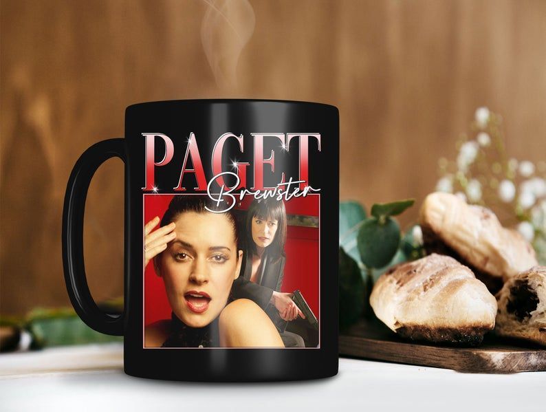 Paget Brewster American Actress And Singer Mug Paget Valerie Brewster Mug Paget Brewster Lover Gifts Premium Sublime Ceramic Coffee Mug Black