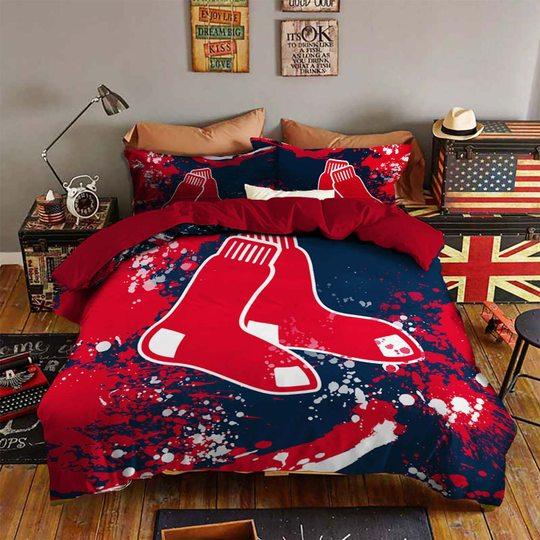 Painting Style Style Boston Red Sox Bedding Set