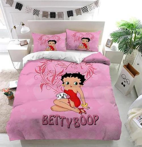 Pink Betty Boop Bedding Set