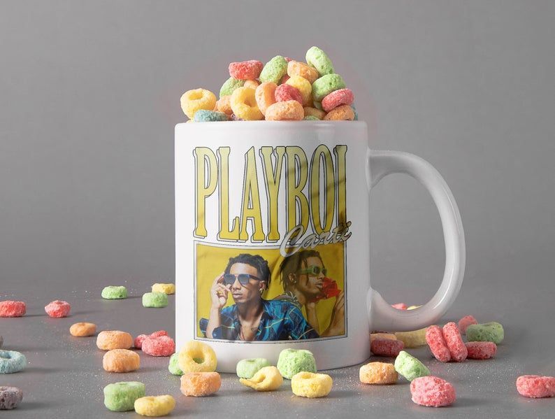 Playboi Carti Rapper Mug Jordan Terrell Carter Mug Rap Hip Hop Mug Retro Vintage Mug Premium Sublime Ceramic Coffee Mug White