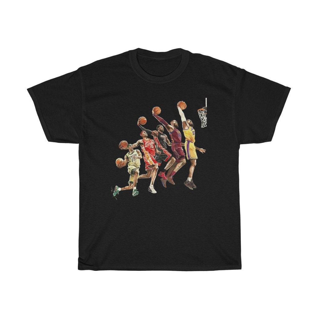 Playing Basketball Lebron James Evolution Unisex T-Shirt