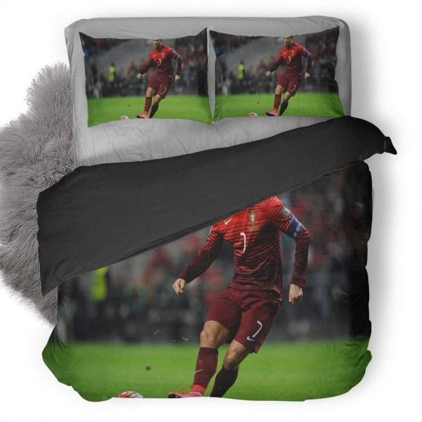 Playing Football Cristiano Ronaldo Bedding Set