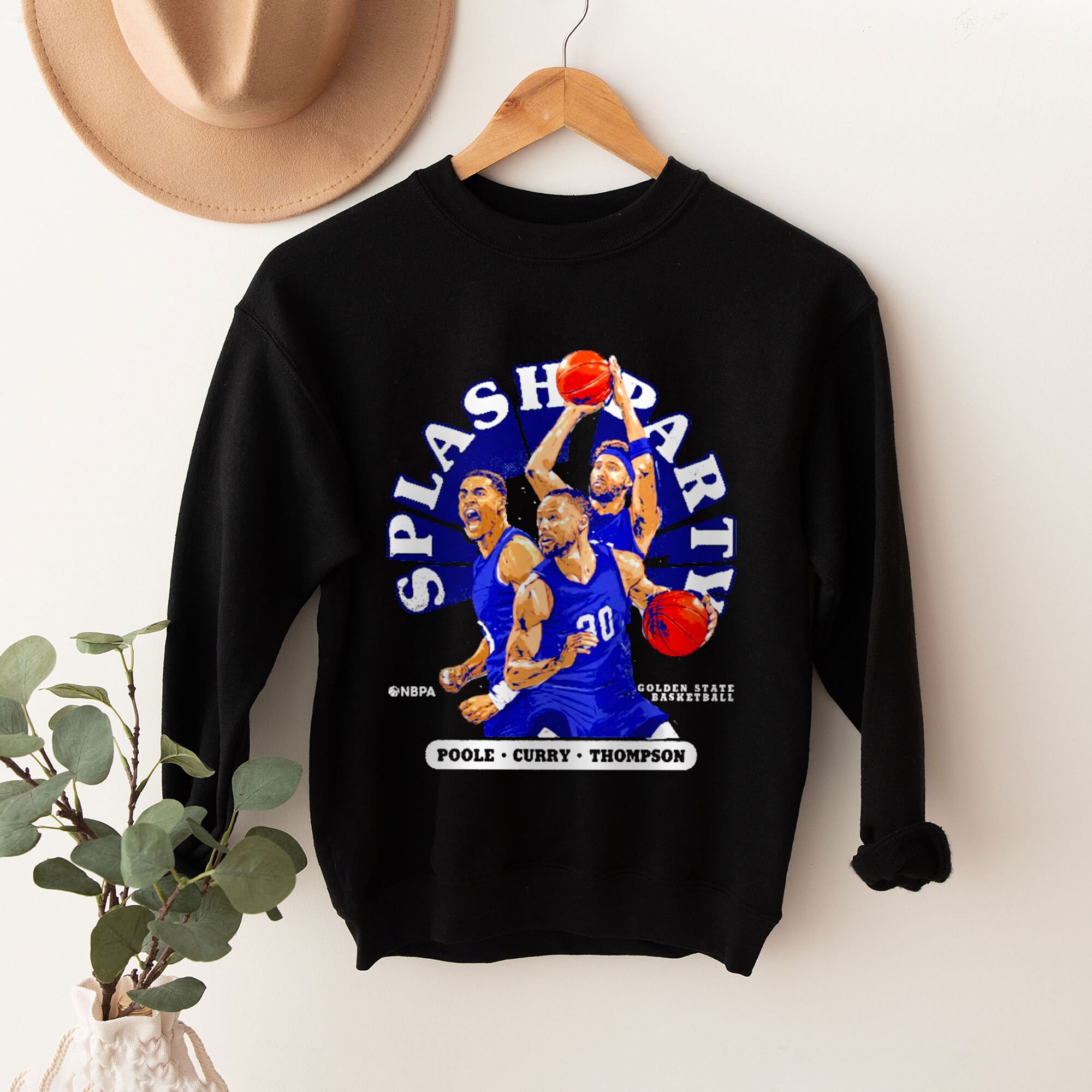 Poole Curry Thompson Splash Party Basketball Unisex Sweatshirt