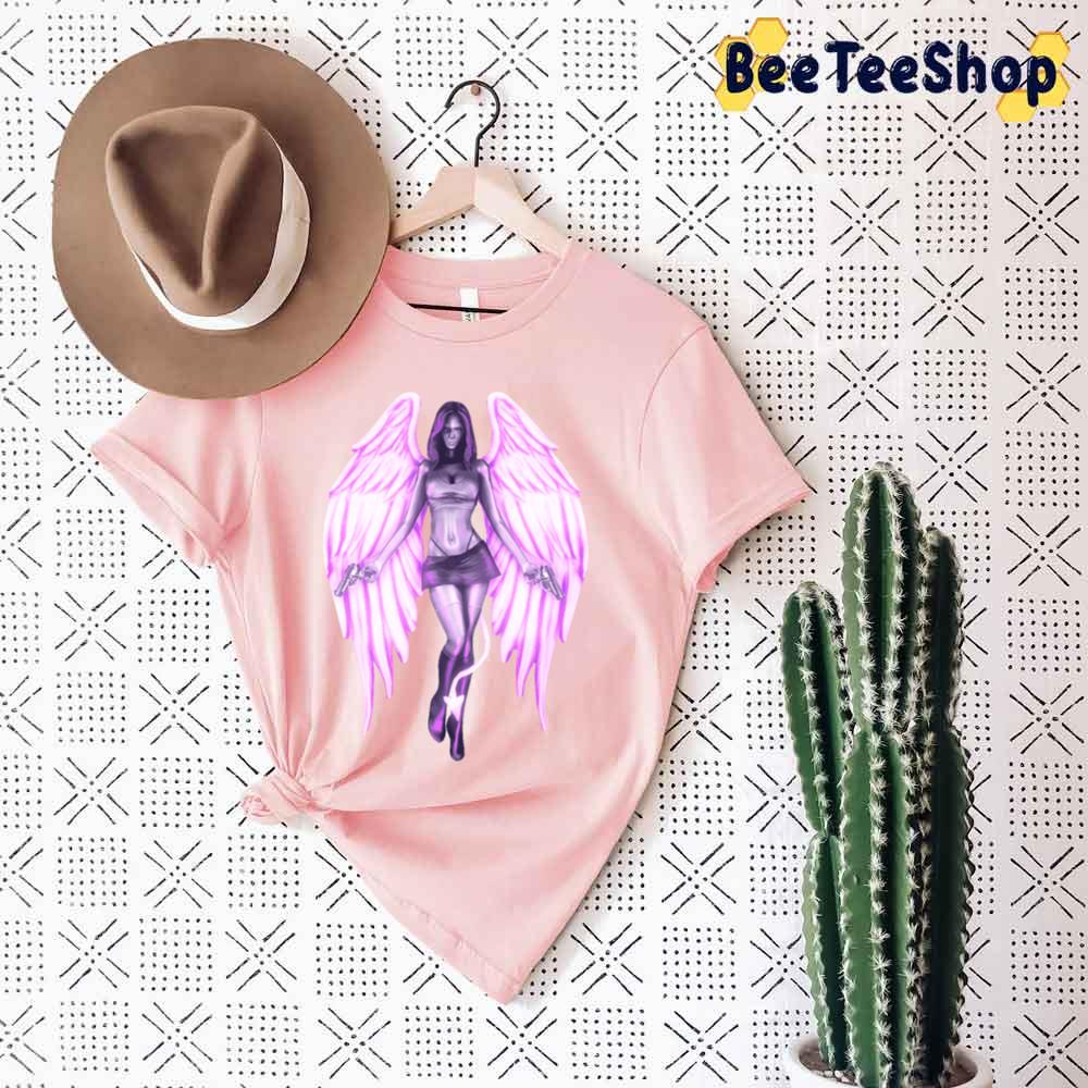 Purple Art Sr Angel Unisex T-Shirt