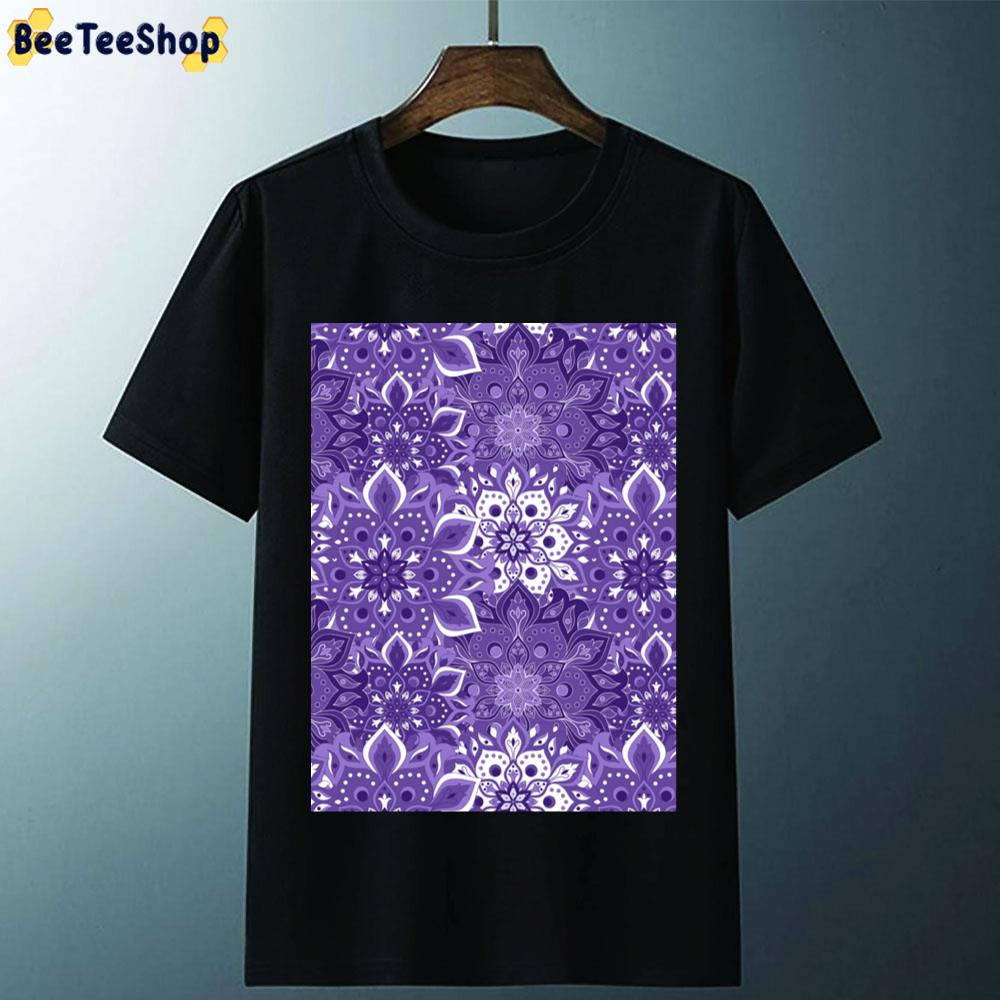 Purple Mandala Pattern Unisex T-Shirt