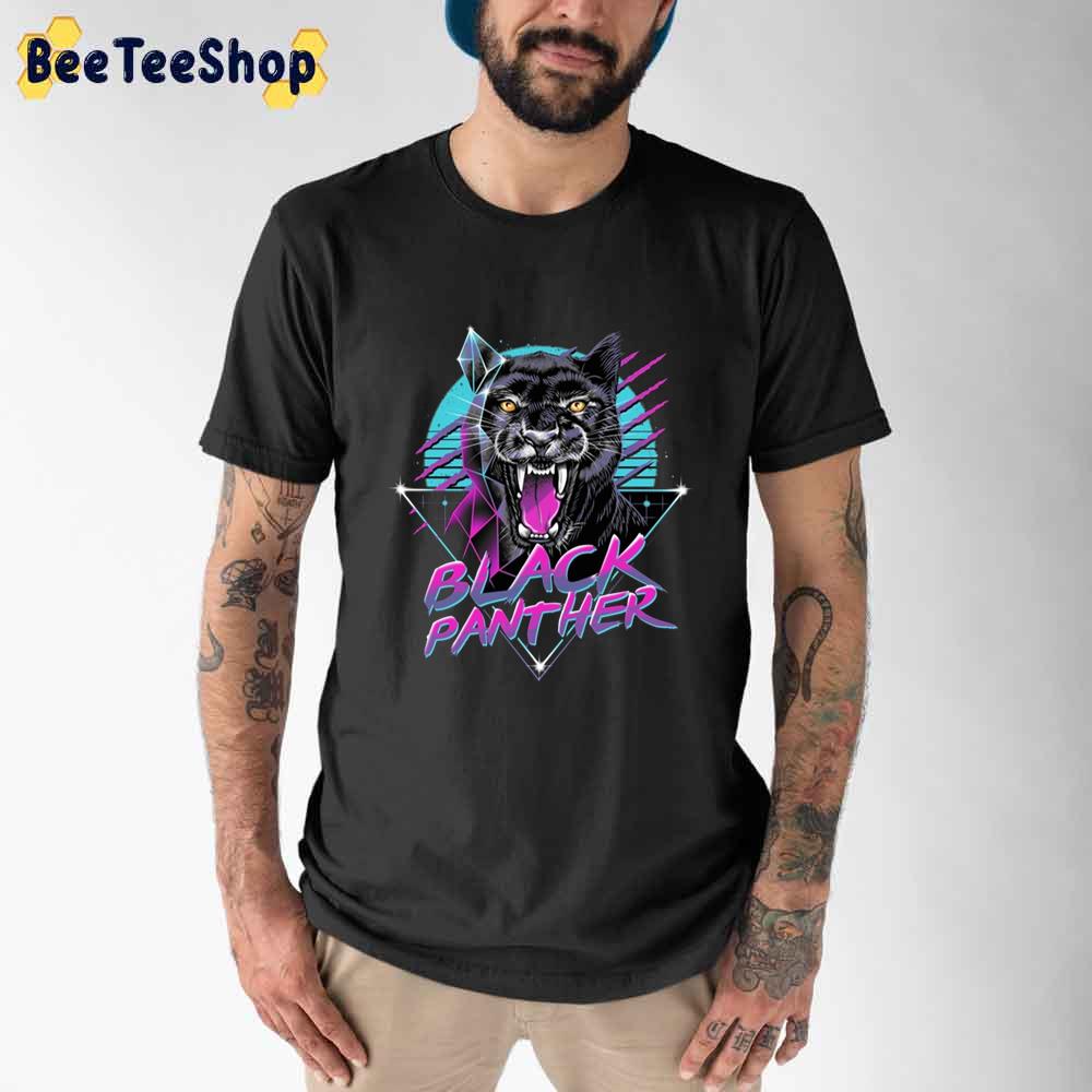 Rad Black Panther Retro Style Unisex T-Shirt