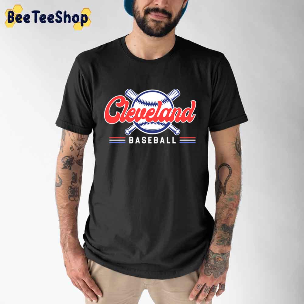 Red And Blue Cleveland Baseball Unisex T-Shirt