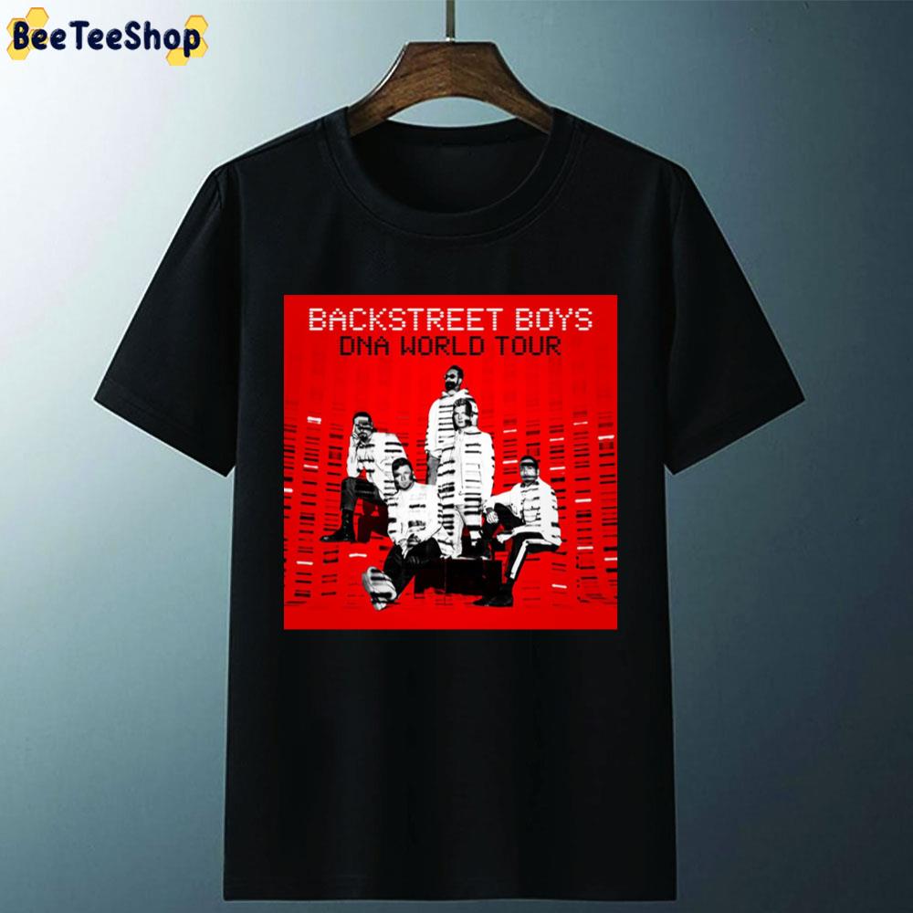 Red Art Backwtreet Boys Dna World Tour Unisex T-Shirt