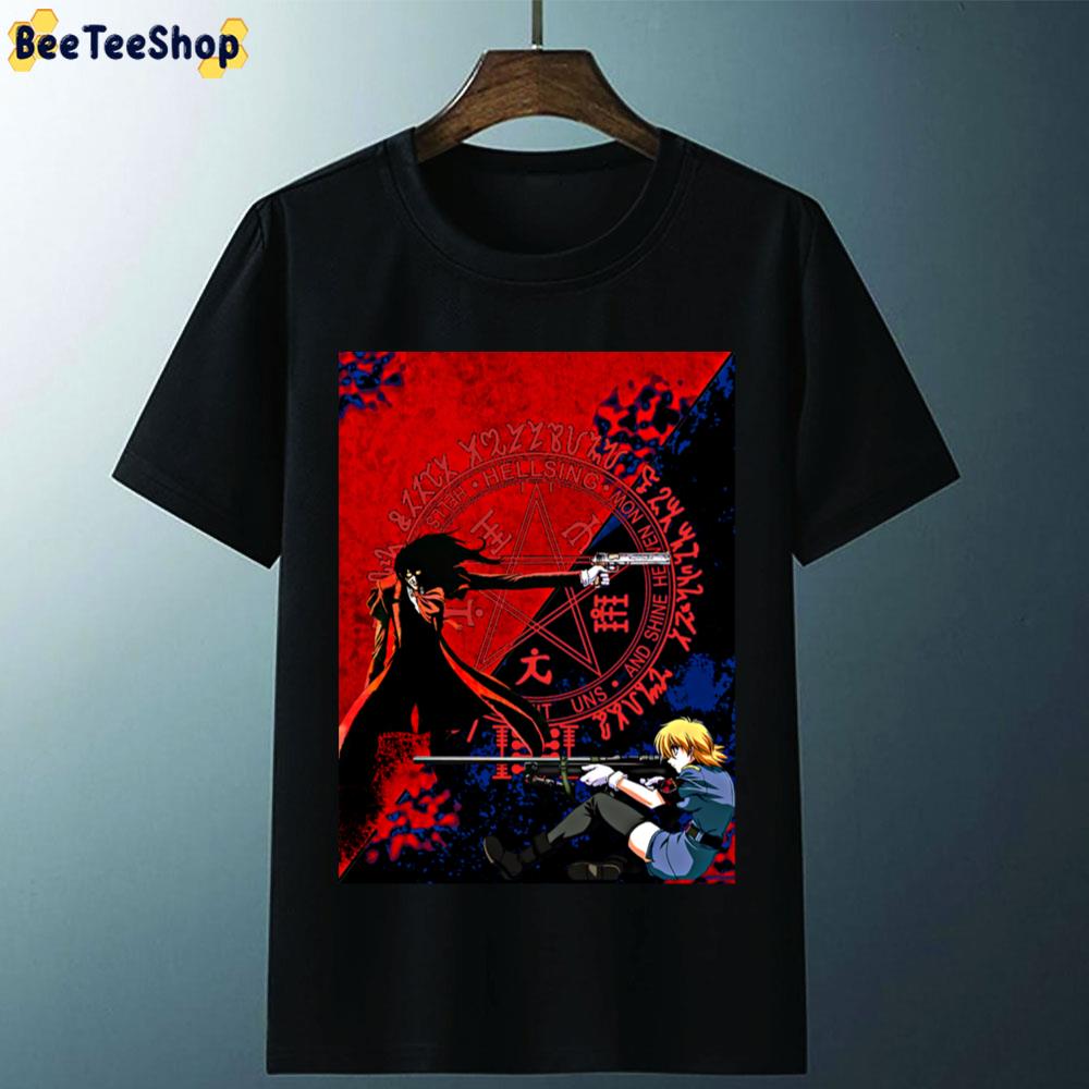 Red Blue Art Hellsing Unisex T-Shirt