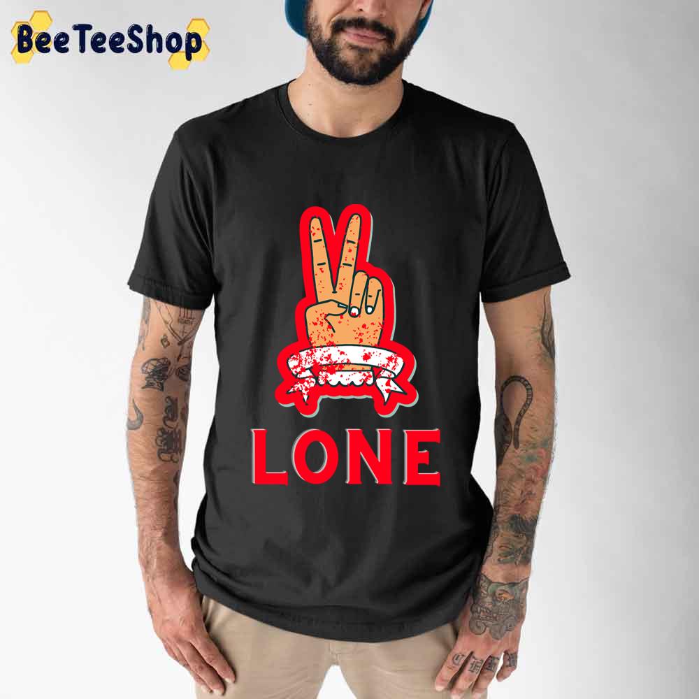 Red Hand Funny V Lone Unisex T-Shirt