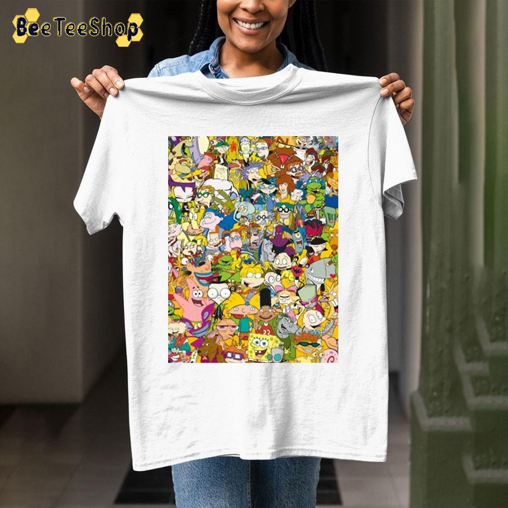 Retro Characters Spongebob Nickelodeon Unisex T-Shirt