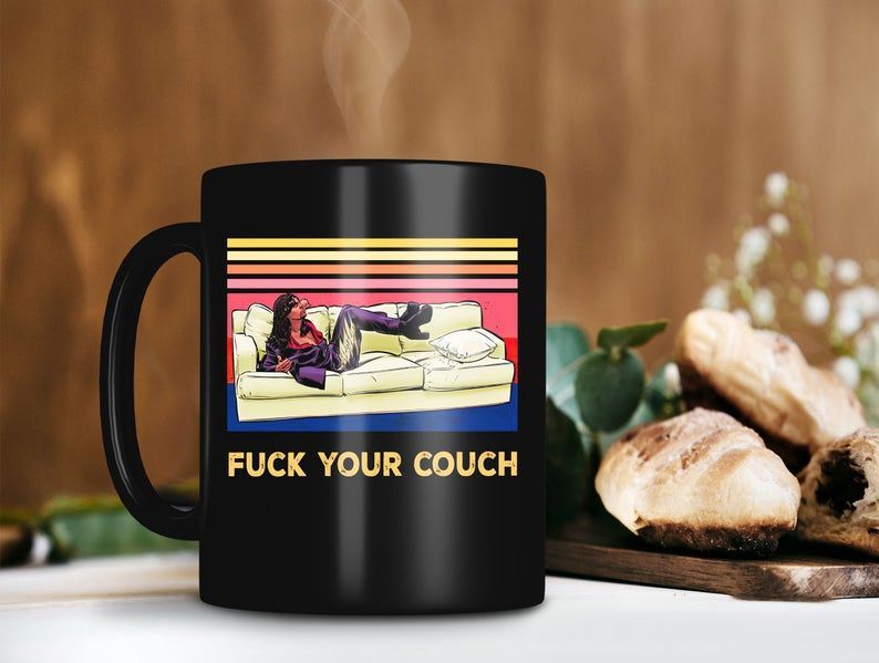 Retro Fuck Couch Rick James Mug Ricky Matthews Mug James Ambrose Johnson Jr. Mug Funk Soul Music Premium Sublime Ceramic Coffee Mug Black