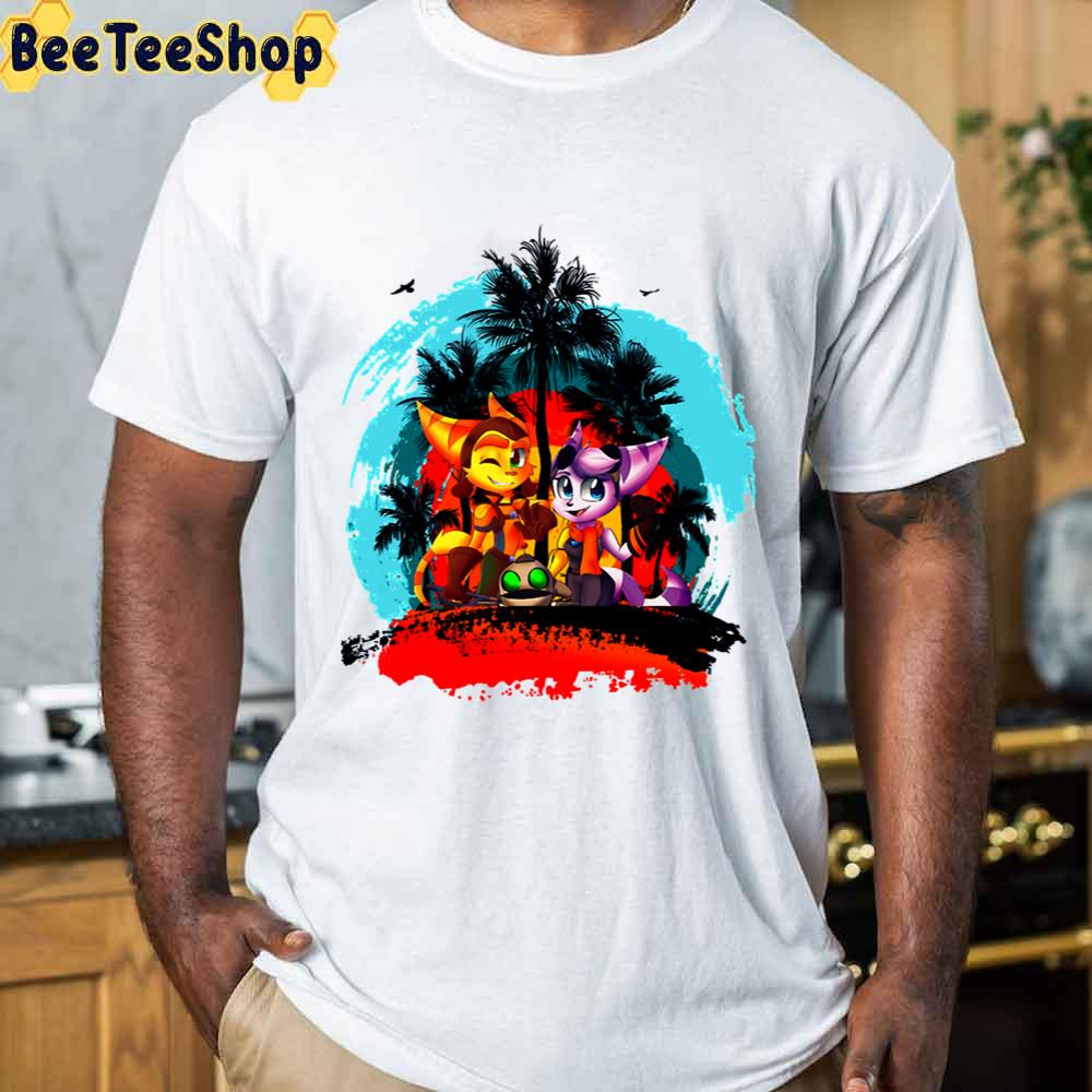 Retro Hardship Mischievous Shooting Alluring Tropical Sun Ratchet And Clank Ratchet And Clank Rift Perfe Unisex T-Shirt