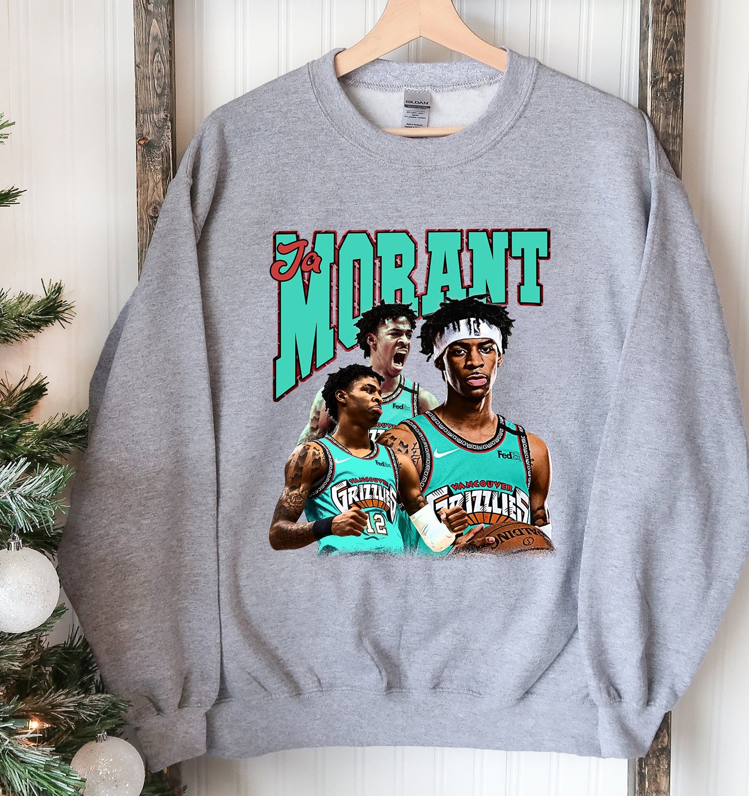 Retro Style Ja Morant Memphis Grizzlies Basketball Unsiex Sweatshirt